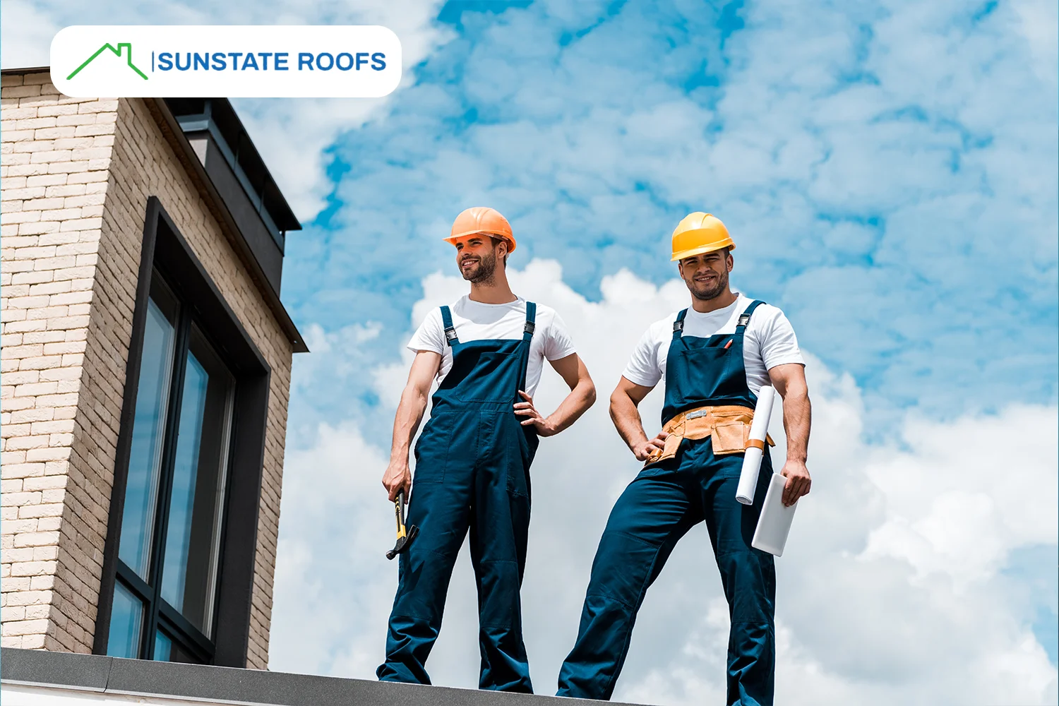 Team of professionals discussing a Roof Inspection Checklist during a corporate maintenance planning session.